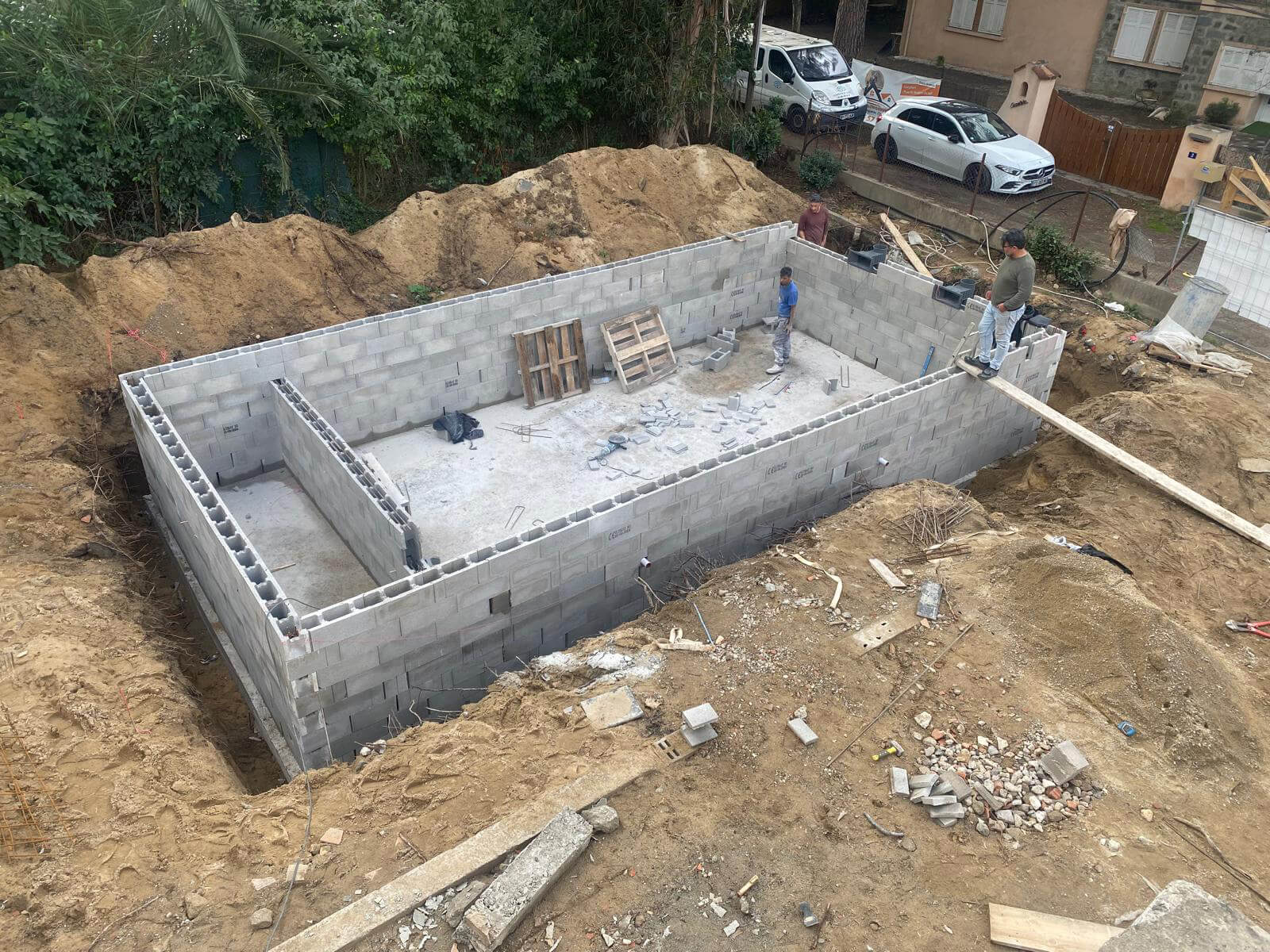 Création piscine extérieure