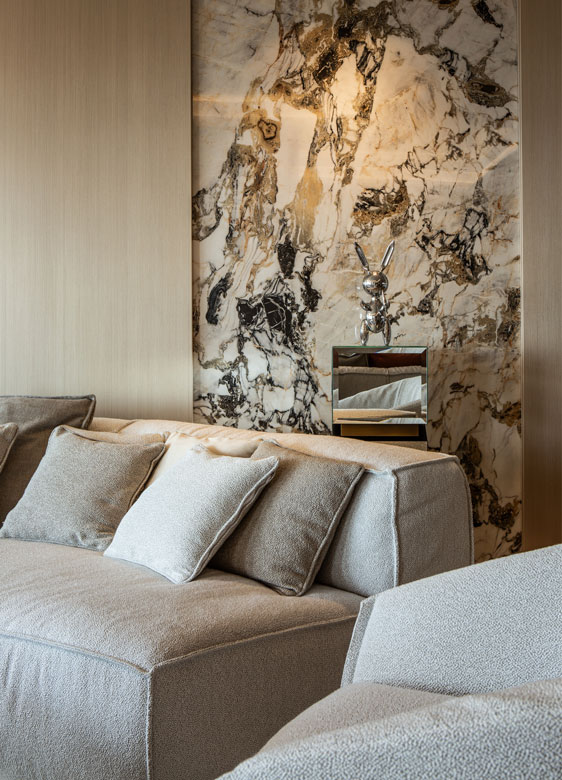 Aménagement salon appartement à Monaco