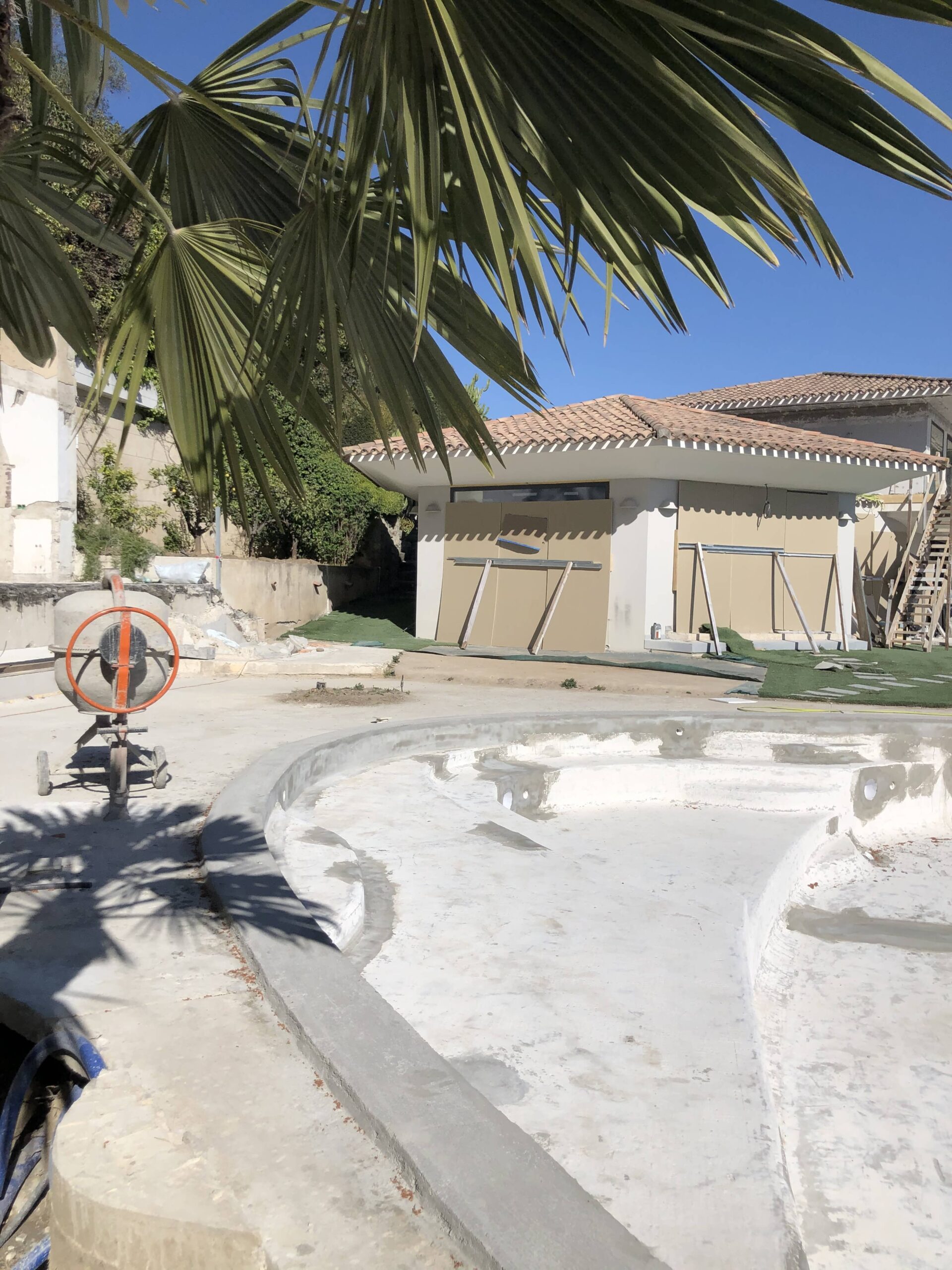 Travaux piscine villa Andrea