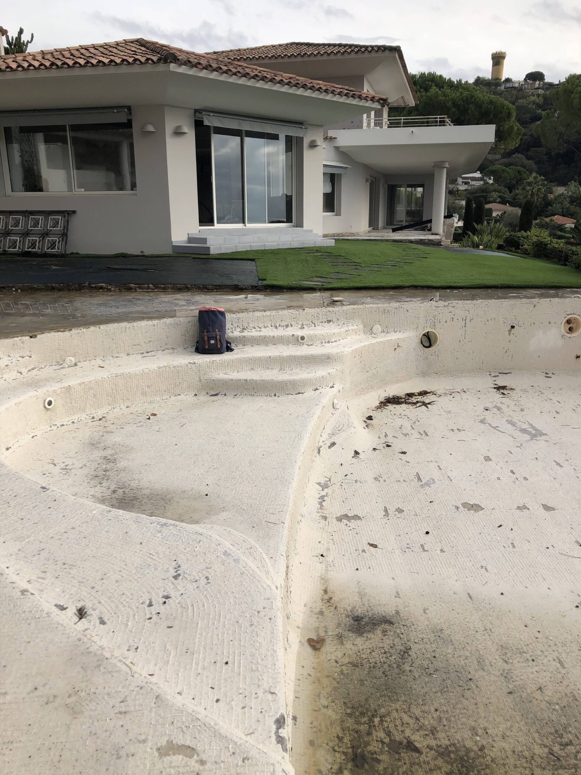 Travaux piscine villa Andrea