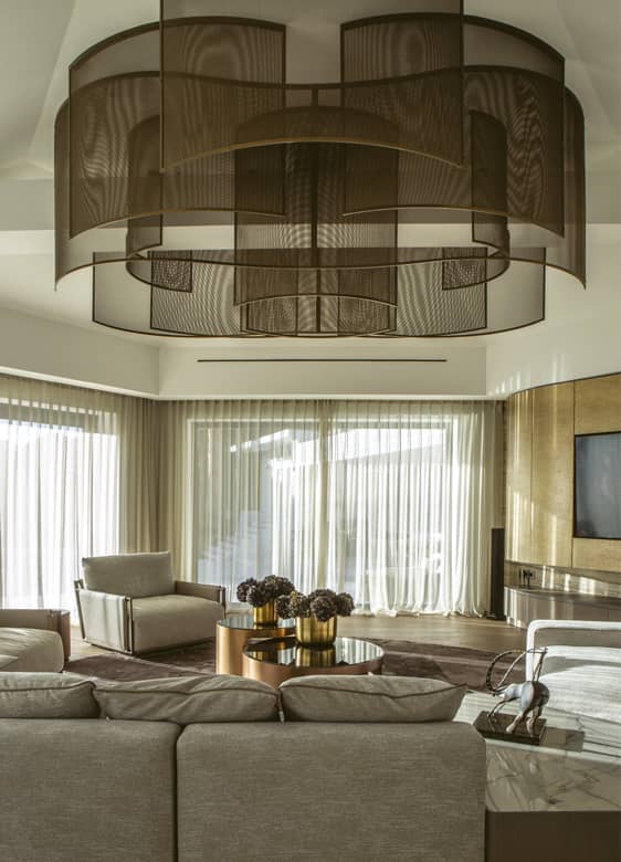 Détail plafond villa Andrea