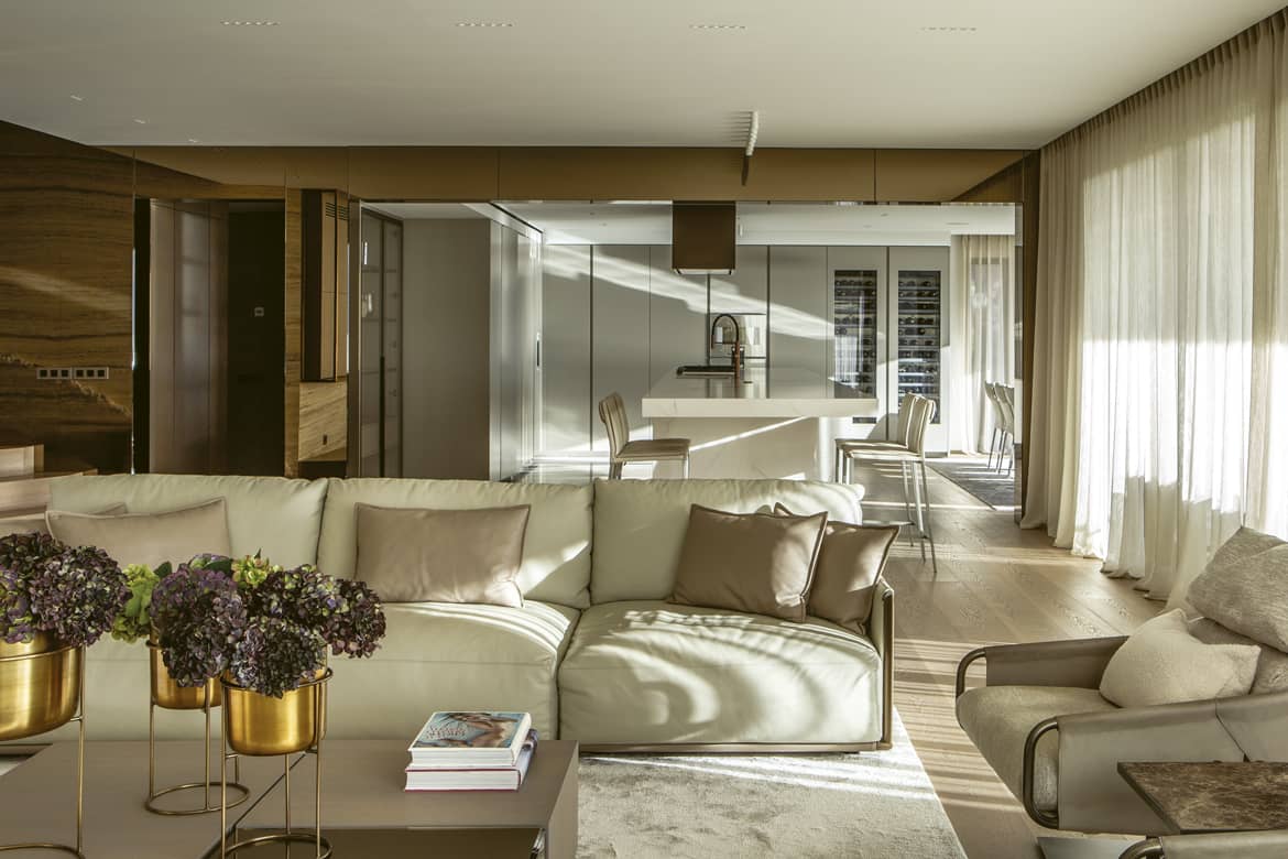 Aménagement salon villa Andrea