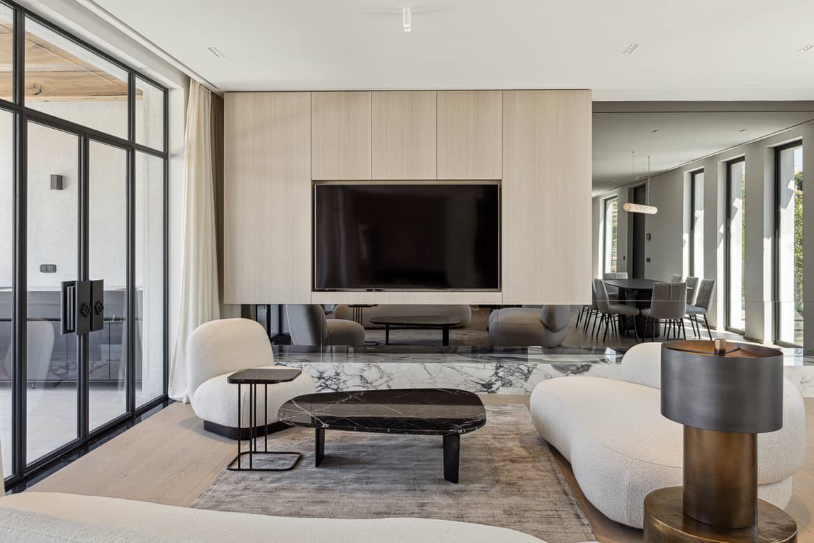 Aménagement salon Villa Samarcanda